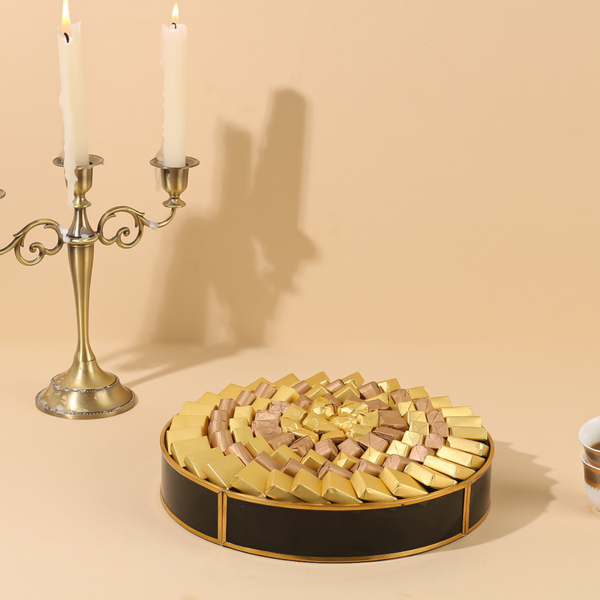 Belgian chocolates - Black tray